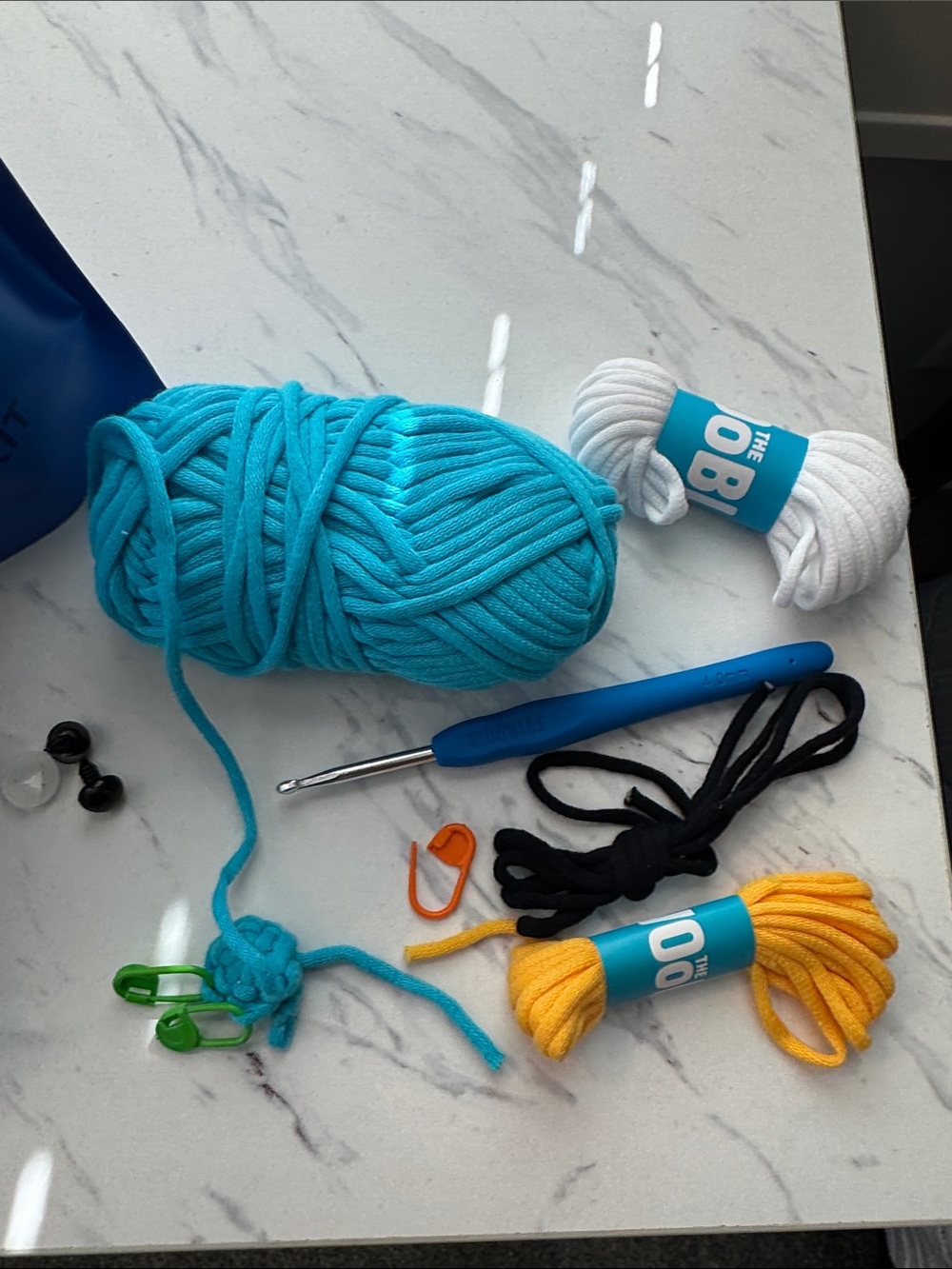The Woobles Kids Crochet Kit - Narwhal - Picture 6 of 7
